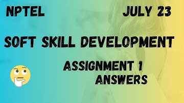 Assignment 1 | Soft Skills Development Week 1 | NPTEL @HanumansView