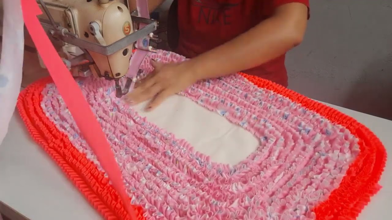 MANEIRA FÁCIL DE FAZER UM TAPETE DE FRUFRU 