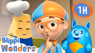 How To Make Healthy Italian Pizza 🍕 | Blippi Wonders | Educational Kids Videos | Moonbug Kids