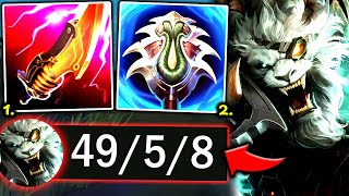RENGAR TOP BEST 1V9 OF MY ENTIRE LIFE (RENGAR IS A BEAST) - 2025 Rengar TOP Gameplay Guide