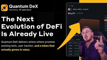 AI-Powered DEX with Cross-Chain Swaps | Quantum Dex $QST | Powered by LayerOneX