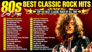 Best Classic Rock  Of All Time  Led Zeppelin Metallica Queen Acdc Nirvana U2 Aerosmith