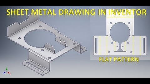 Sheet Metal Drawing in Inventor || Sheet metal Basics || Inventor Tutorials || 3d drawings Tutorials