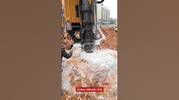 máy tách đá thủy lực gắn máy xúc #machine