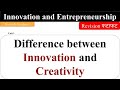 Difference between innovation and creativity innovation and entrepreneurship aktu mba notes