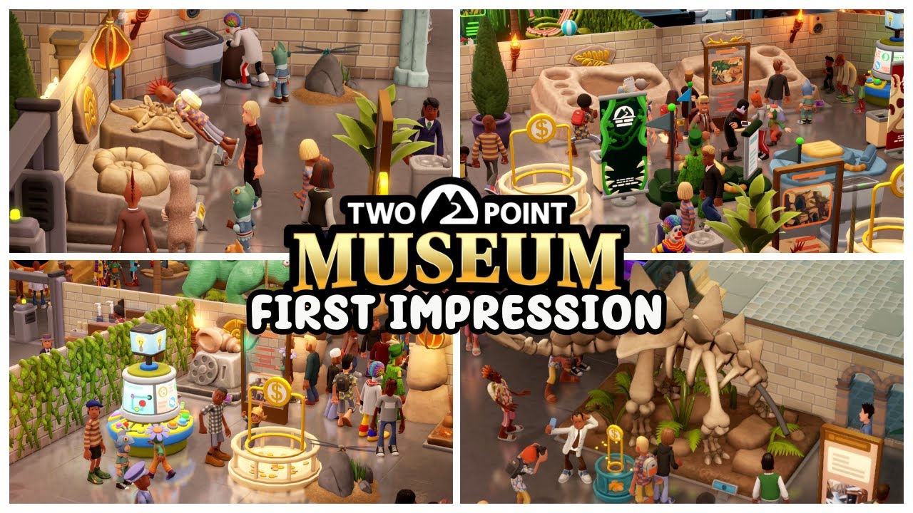 I'M ADDICTED!! 😍| Two Point Museum | First Impression & Gameplay - YouTube