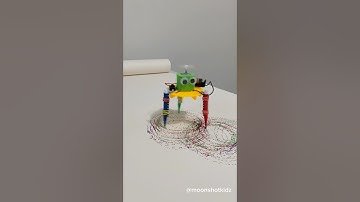 DIY doodling robot. Easy stem project for beginners. #stem #electriccircuit #science #robot #diy