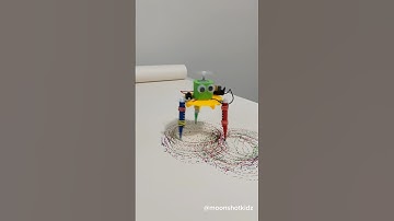 DIY doodling robot. Easy stem project for beginners. #stem #electriccircuit #science #robot #diy