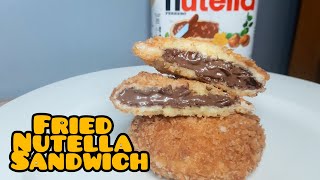 Fried nutella sandwich | Quick and easy recipe