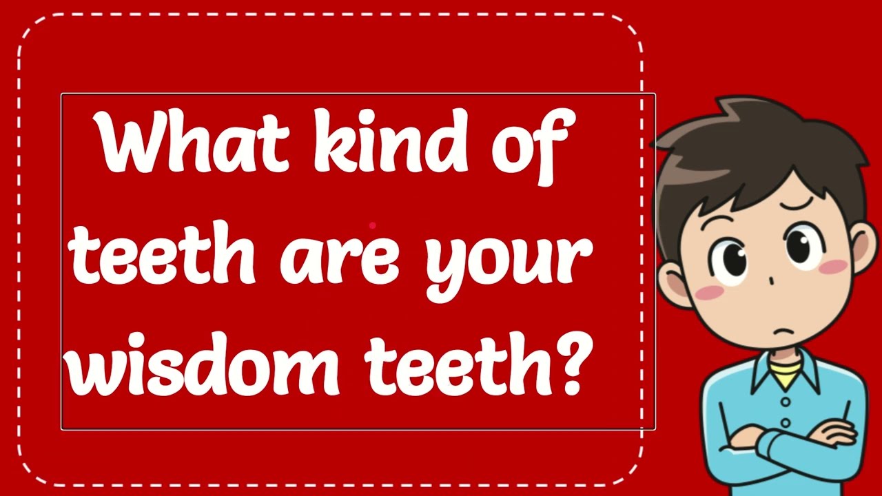 What kind of teeth are your wisdom teeth? Explained