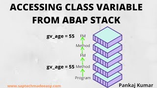 Accessing Class variable from ABAP Stack in Simple Way though it is tricky Wealth