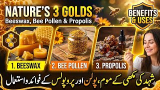 What Are Beeswax,  Bee Pollen & Bee Propolis ? Benefits & Uses of Beeswax Bee Pollen & Bee Propolis 