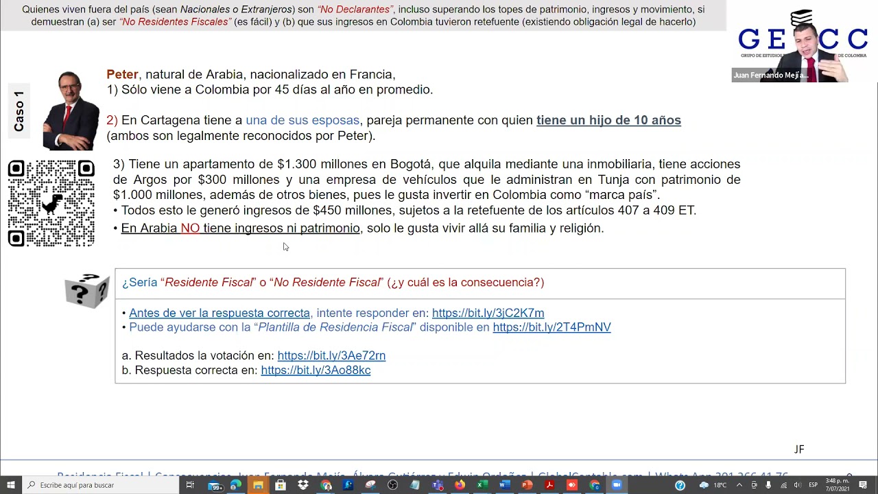 Taller: Residencia Fiscal