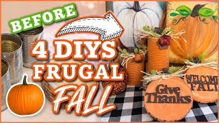🍂 4 FRUGAL FALL DIYS 🎃 | Cute & Easy Budget-Friendly Fall Decor Ideas!