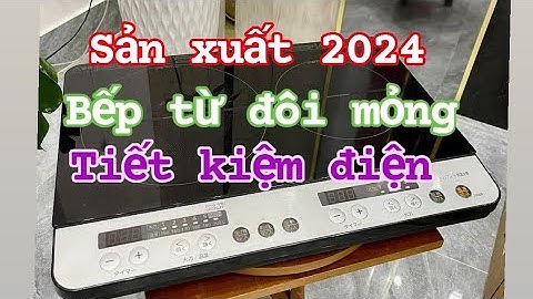 Bếp từ đôi mỏng không lò nướng, tiết kiệm điện, có HẸN GIỜ hàng nội địa Nhật Bản LH 0919407501