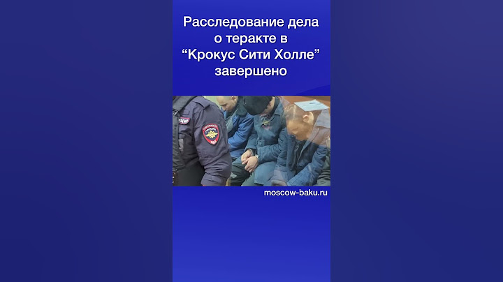 Расследование дела о теракте в “Крокус Сити Холле” завершено