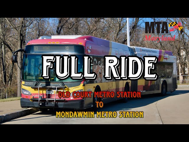 洋楽 BOTTOM LINE,MIDNIGHT FLYER,DAVID FOSTER MTA Maryland 2013 New Flyer XDE60 #12085 On LocalLink 83! (FULL