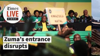 Zuma's grand entrance interrupts Ramaphosa's speech