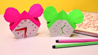 DIY Оригами Часы / Будильник из бумаги своими руками. Простые поделки из бумаги