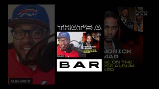 KENDRICK IN THE CLIPSE POCKET | That's A Bar Podcast with Albe Back #007 #kendricklamar
