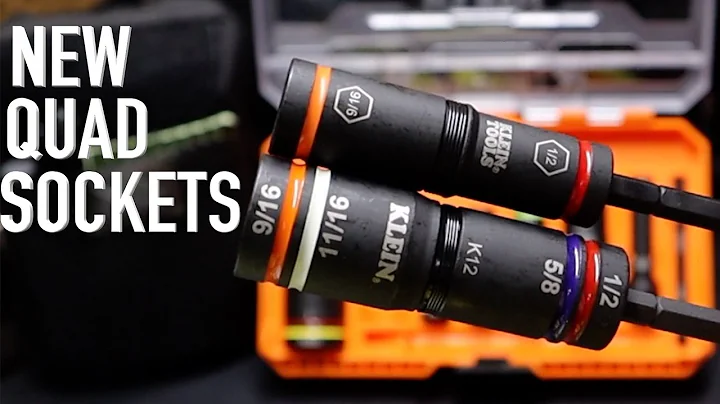 NEW Klein Tools KNECT Quad 24 Flip Sockets SAE & Metric