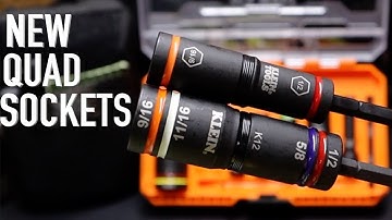 NEW Klein Tools KNECT Quad 24 Flip Sockets SAE & Metric