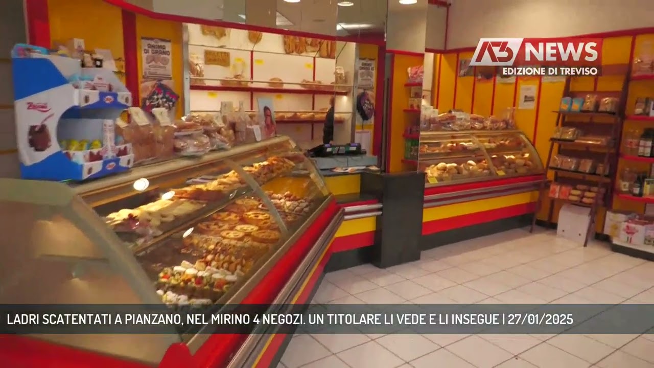 LADRI SCATENTATI A PIANZANO, NEL MIRINO 4 NEGOZI. UN TITOLARE LI VEDE E LI INSEGUE | 27/01/2025