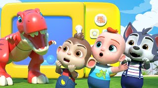 leo pretend play toy microwave dinosaur stories leo nursery