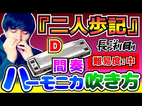 ハーモニカ/吹き方/解説】『二人歩記/長渕剛』間奏/ブルースハープ