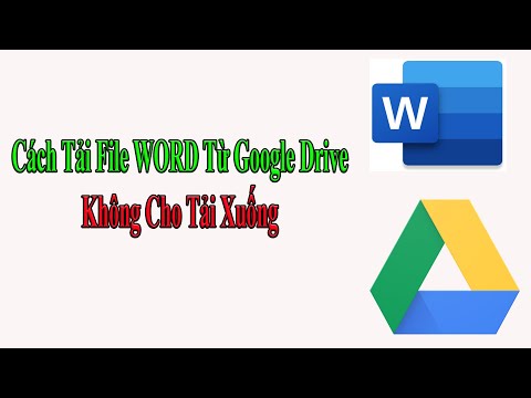 Hướng dẫn tải file word trên google drive không cho tải xuống (Blog tài liệu)