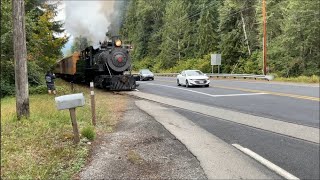 (STEAM RETURNS TO THE MOUNTAINS) Chasing The Mt Rainier Scenic Railroad’s First Run Since 2020