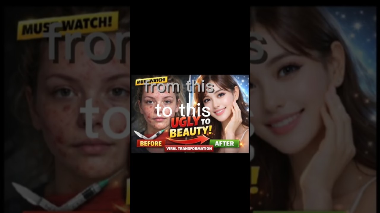 she becomes 10/10 after face treatment surgery 