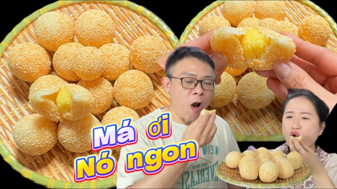 Chiên Không bị nổ để nguội không bị teo Món bánh ngon nhất được làm từ bột nếp với đậu xanh