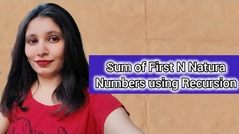 Sum of First N Natural Numbers using Recursion | Python DSA Tutorial