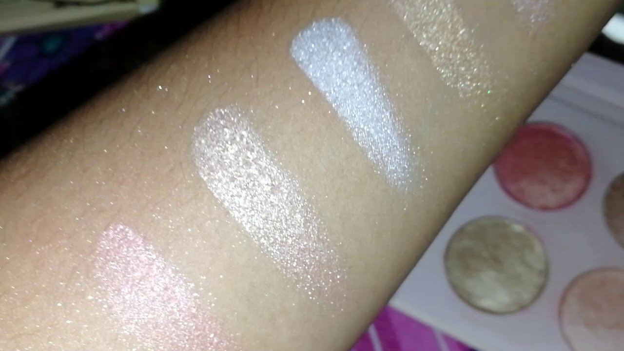 Bad habit Rose Highlight Collection review and swatches