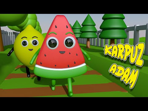 Karpuz Adam-Limon Adam Şip Şap Şop - 3D Animasyon | Bebek ve Çocuk Şarkısı | Çizgi Film | Furkiş TV