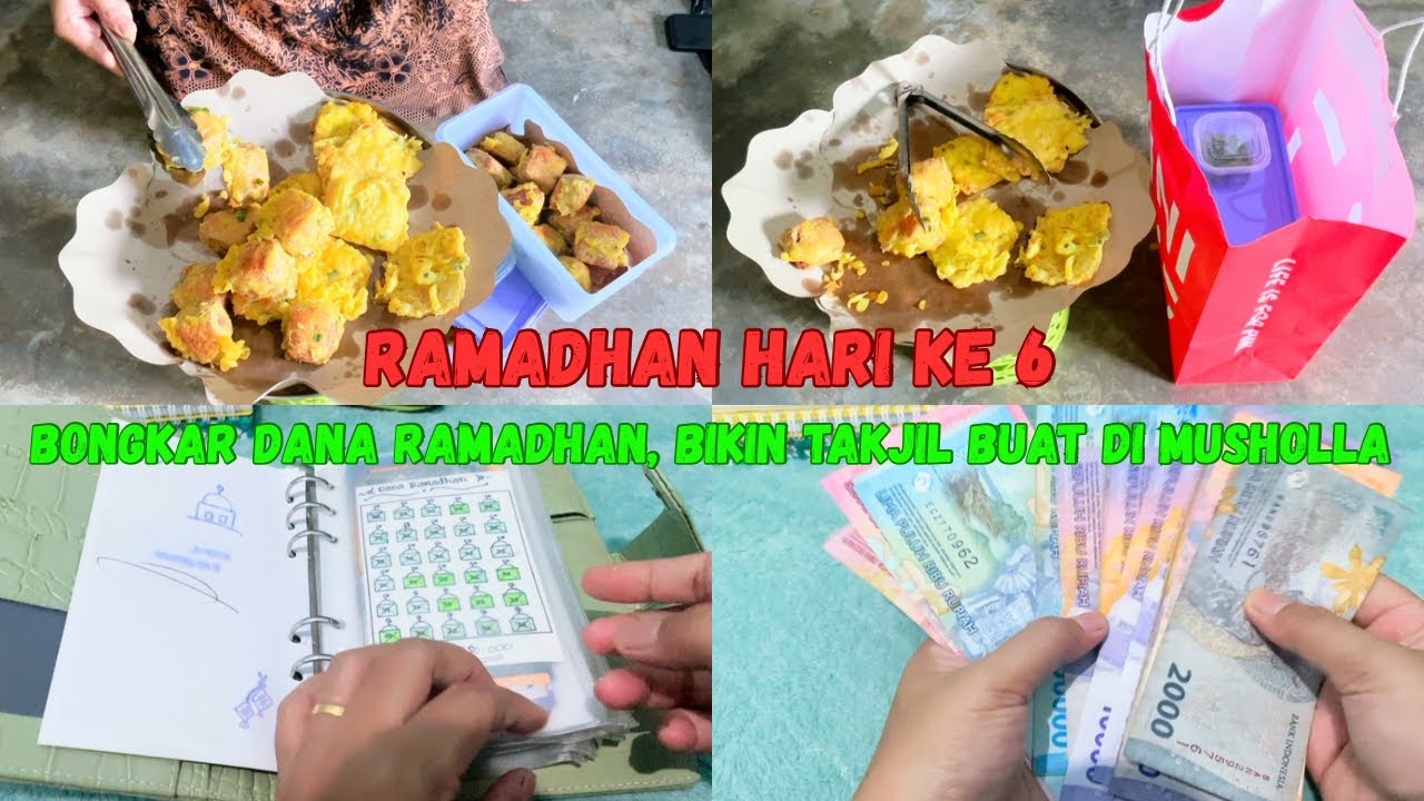 Rutinitas sore Ramadhan || Bikin takjil untuk di Musholla || Bongkar Tabungan Ramadhan ||