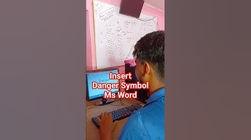 Insert Danger Symbol | Ms Word #msword #microsoftword #meratuition #computer #chandankiyari #window