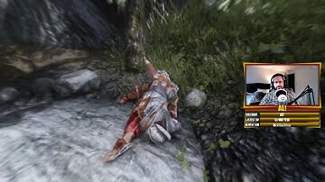 A Skyrim Noob Discovers Falling Damage | Arty Outtakes