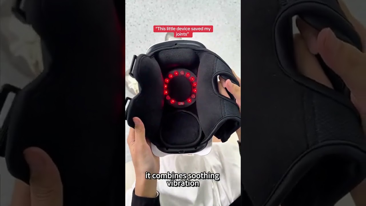 Digital Wireless Knee Massager - Adjustable Heat Vibration-
