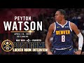 Peyton Watson Full Post Game Five Locker Room Interview vs. Lakers 🎙