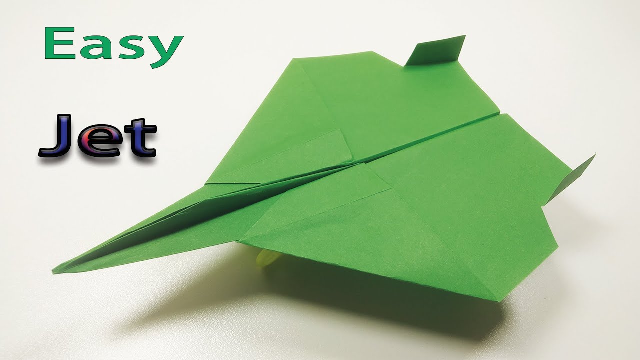 BEST ORIGAMI PAPER JET How to fold a paper airplane that Fly Far