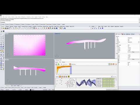 Structural Optimization of roof with Galapagos and Karamba