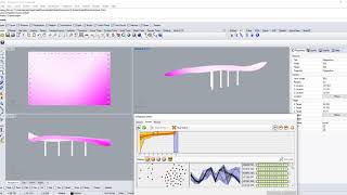 Structural Optimization of roof with Galapagos and Karamba