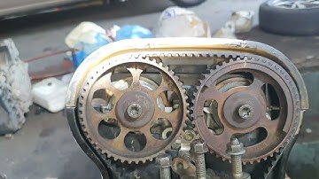 Chevrolet optra 2006 dtech engine timing belt marks