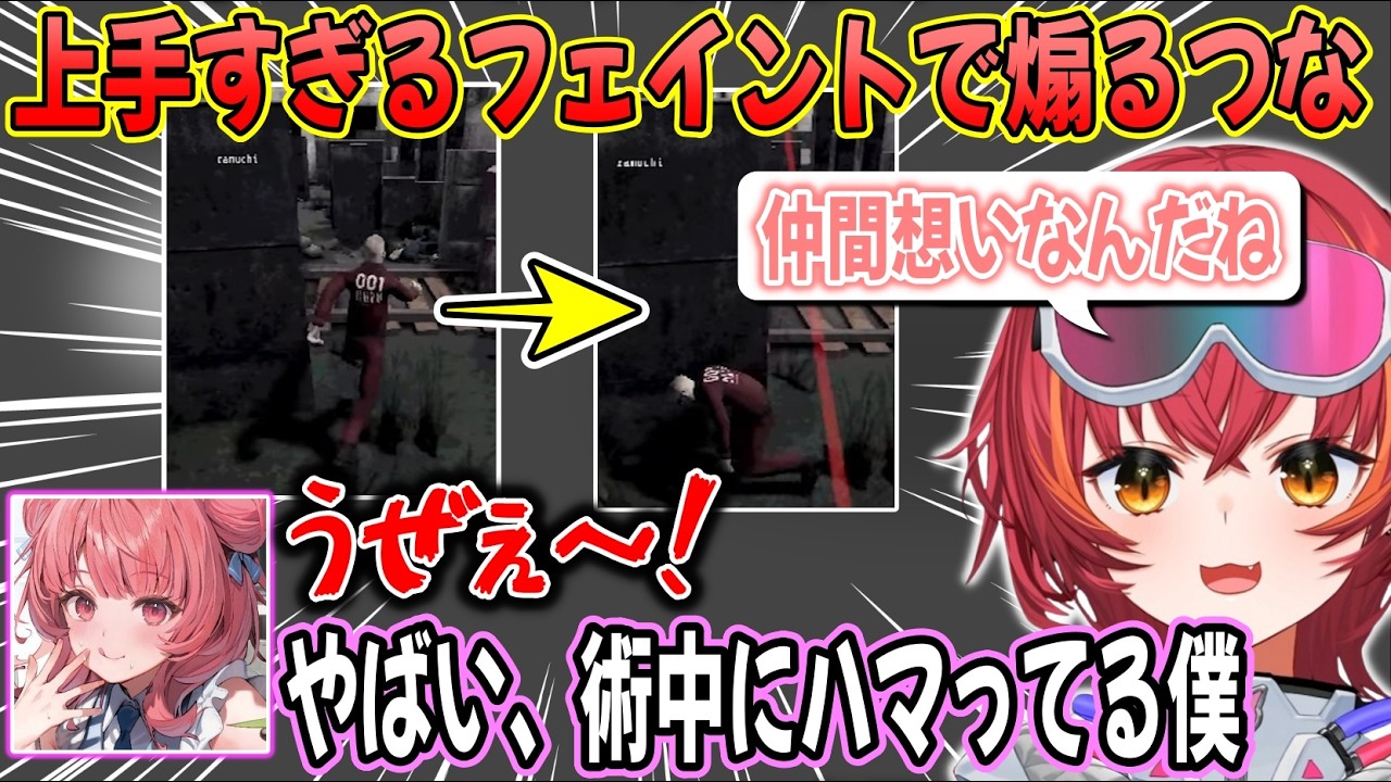 キャラコンであかりんを発狂させるつなや、タバコの吸い方が上手いあかりん【ぶいすぽ / 猫汰つな / 切り抜き】