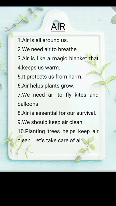 10 lines essay on air #essay #air