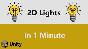 2D Lights | Unity Game Engine (In 1 Minute)