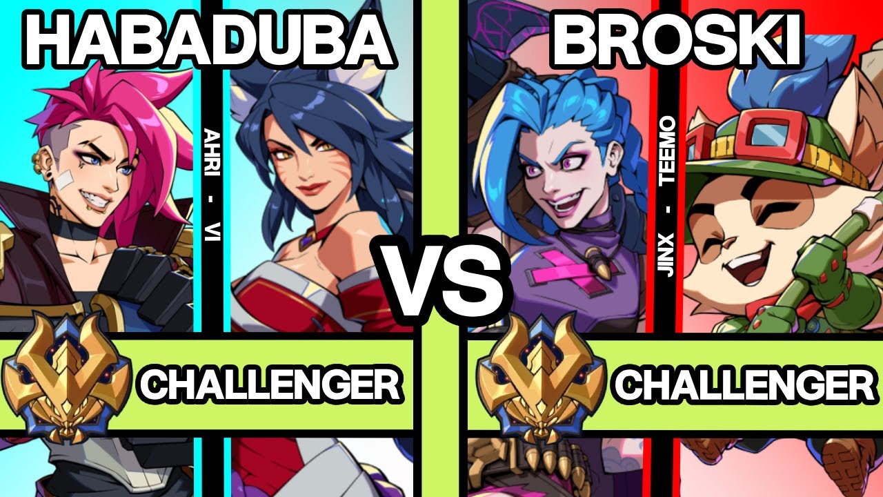 2XKO ▰ BROSKI (Jinx/Teemo) vs HABADUBA (Ahri/Vi) ▰ 2XKO Pro Replays