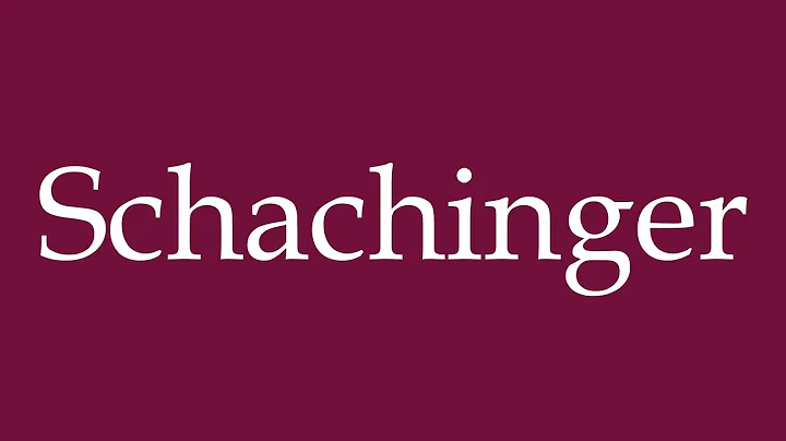How to Pronounce ''Schachinger'' Correctly in German